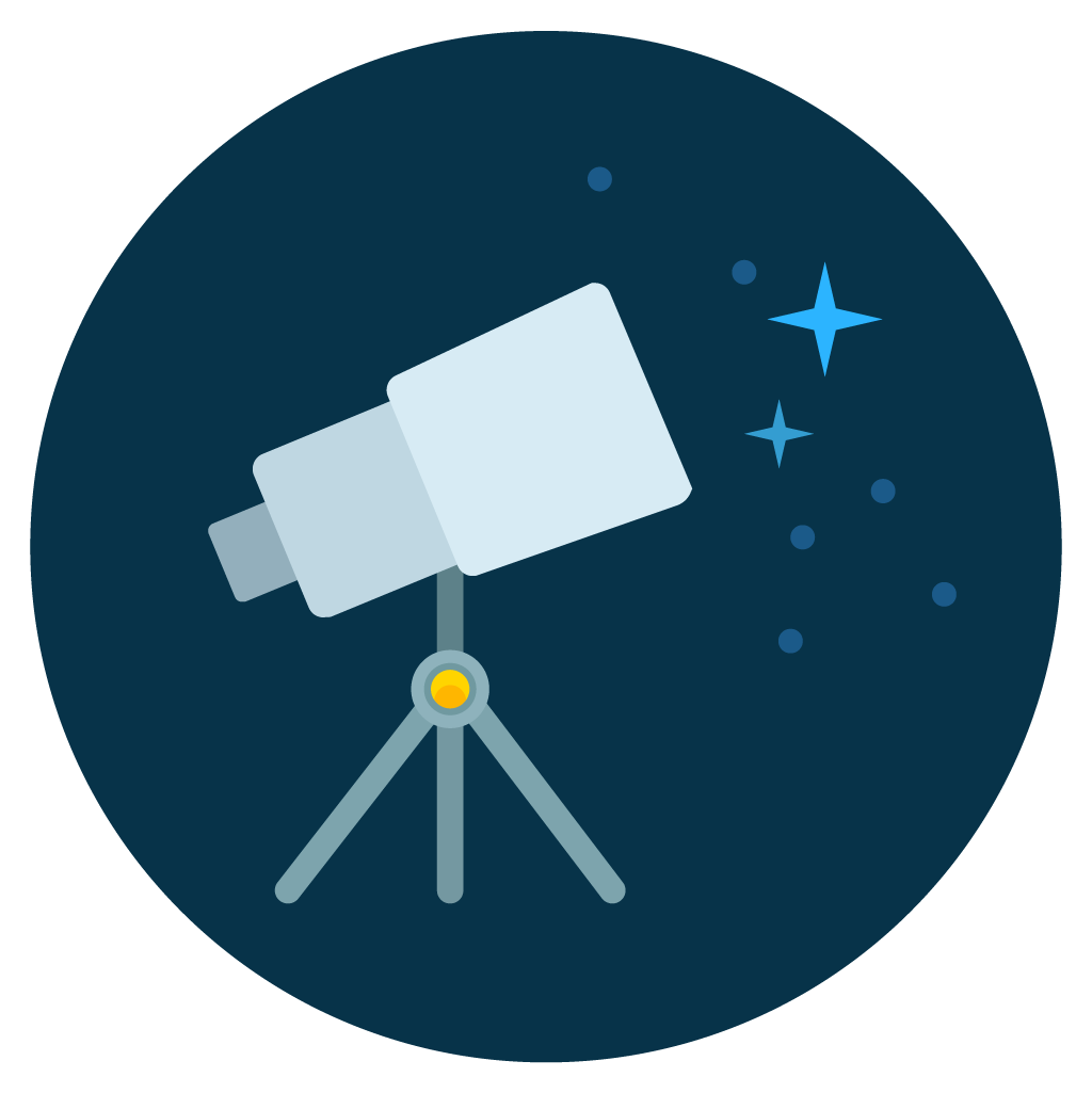 telescope-icon-vector